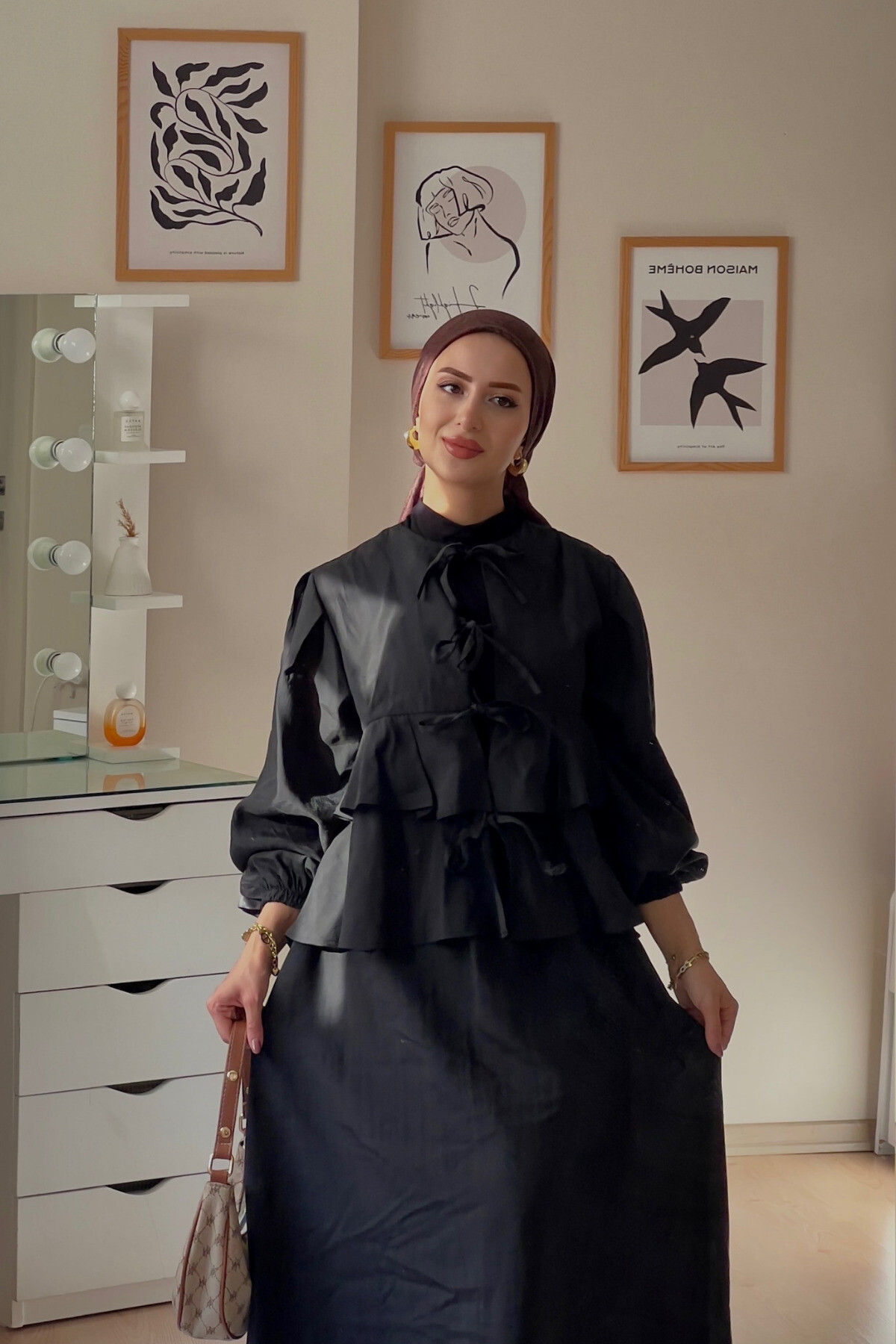 Kadın Elegance Etekli İkili Takım - 10