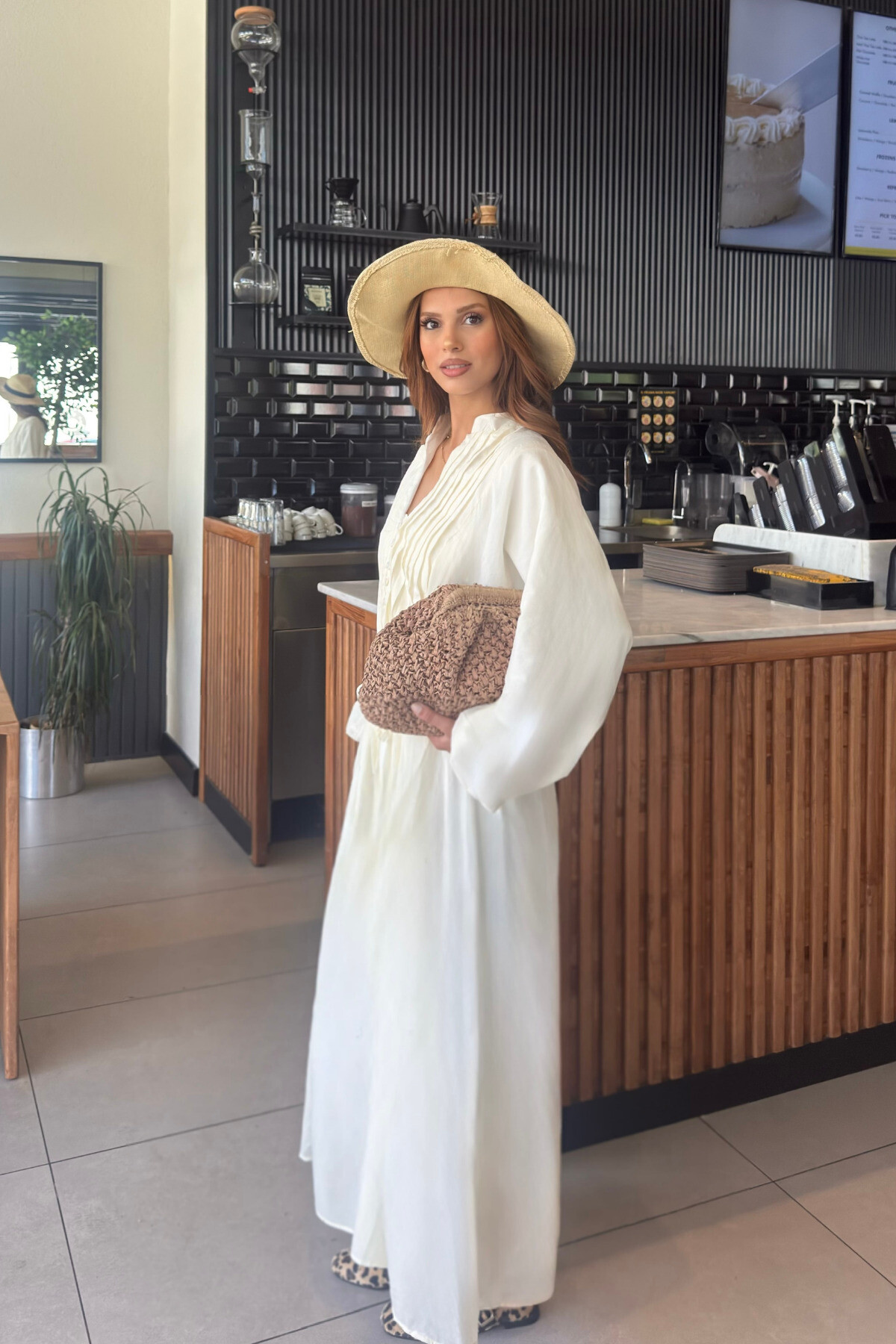 Lina Pliseli Yazlık Elbise - Doğal ve Zarif Yaz Stili - 9