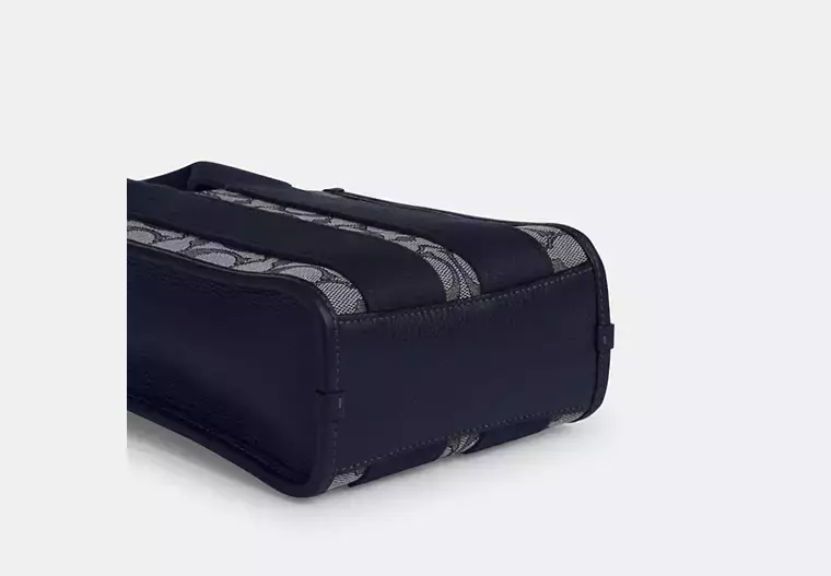 Smith Mini Tote Çanta, İmza Jakarlı Kumaş - 6