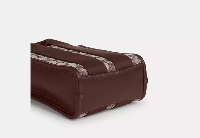 Smith Mini Tote Çanta, İmza Jakarlı Kumaş - 16