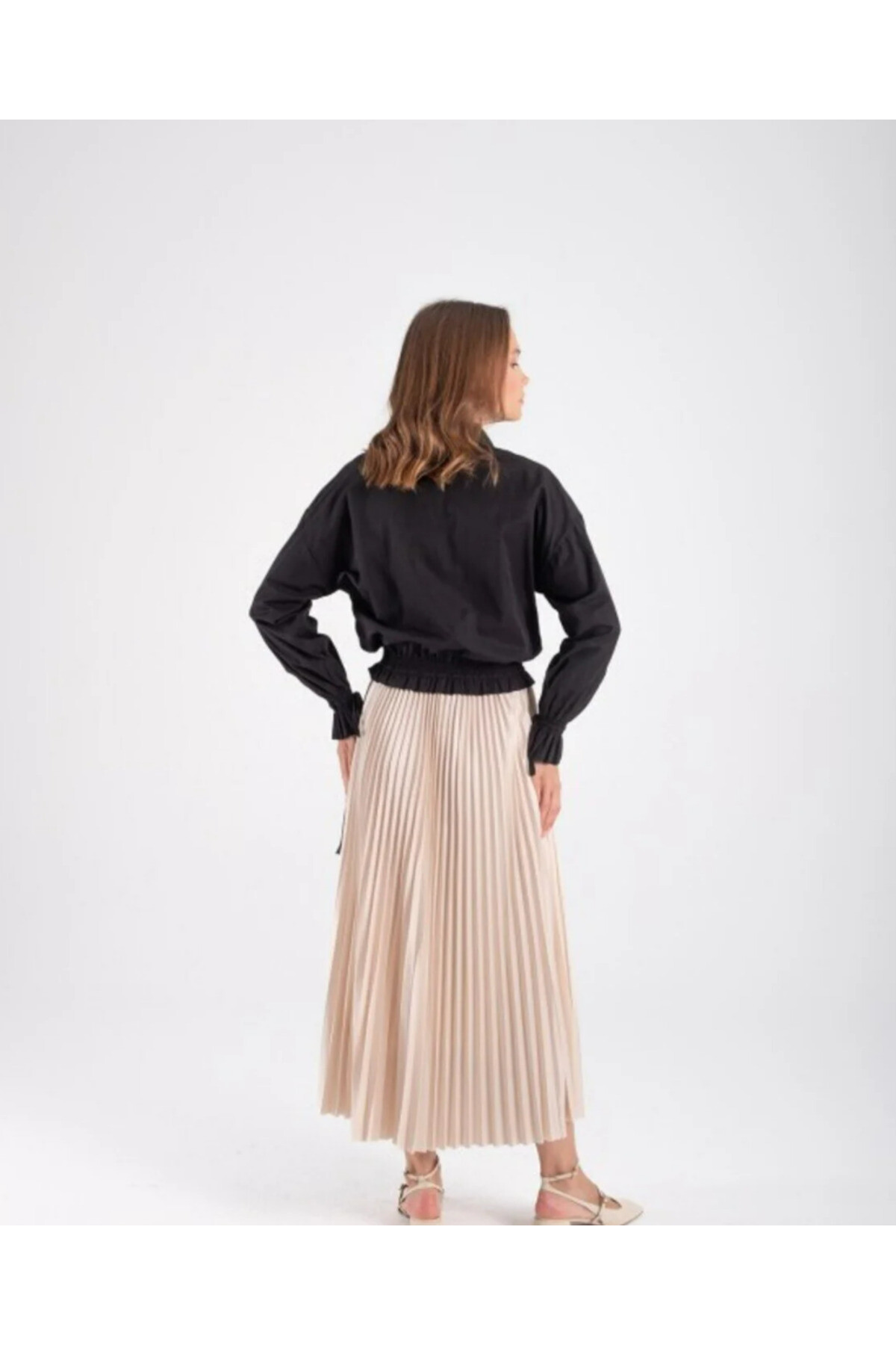 Zarif ve Şık Piliseli Midi Etek – Günlük ve Özel Gün Kombinleri İçin - 2