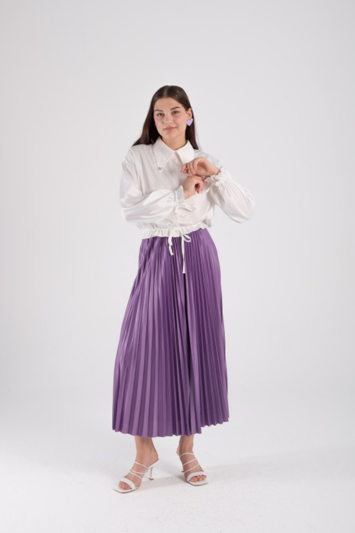 Zarif ve Şık Piliseli Midi Etek – Günlük ve Özel Gün Kombinleri İçin - 3