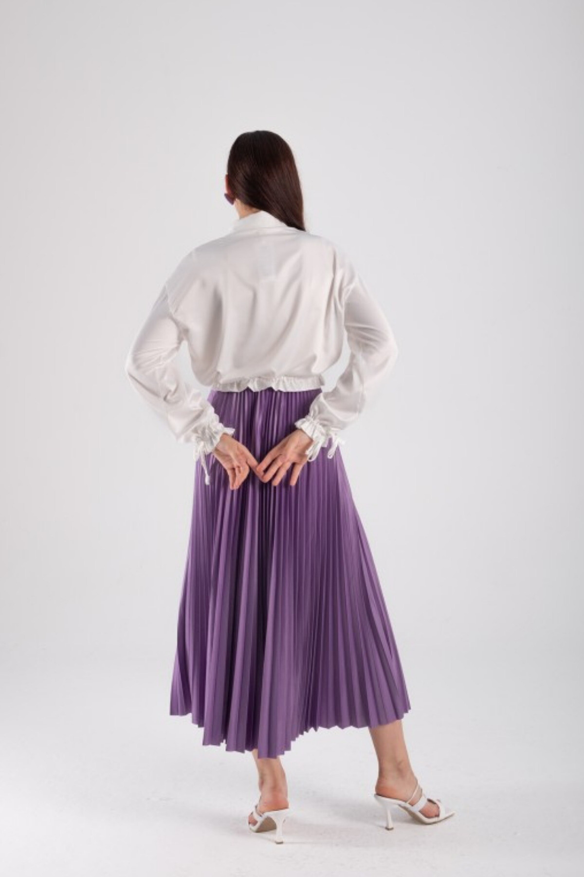 Zarif ve Şık Piliseli Midi Etek – Günlük ve Özel Gün Kombinleri İçin - 4